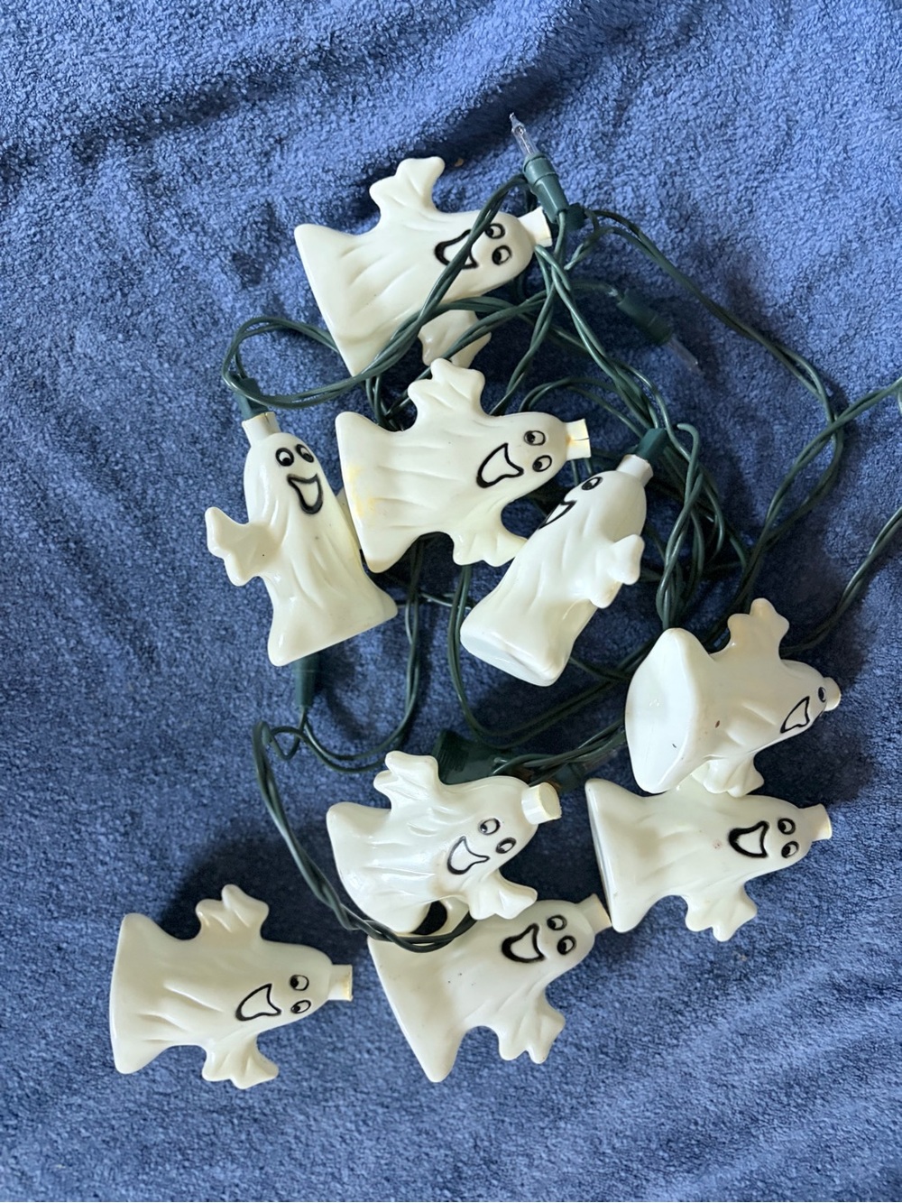 Vintage blow mold  Ghost String Lights - Halloween Party Decoration